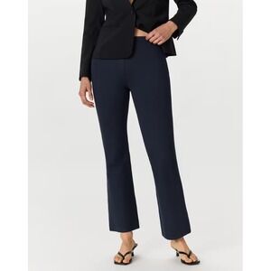 Quince Navy Ultra-Stretch Ponte Bootcut Pants 32" Inseam Size Large